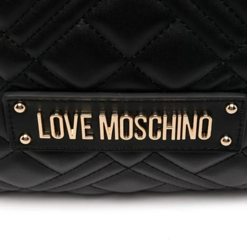Hobo Bag LOVE MOSCHINO linea Quilted colore Nero