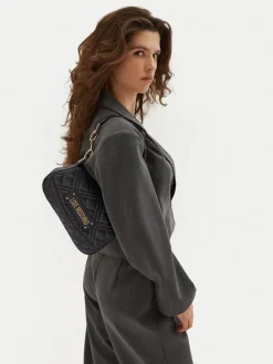 Hobo Bag Trapuntata LOVE MOSCHINO linea Lettering Logo colore Nero