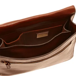 Messenger Uomo THE BRIDGE in Pelle Marrone linea Story