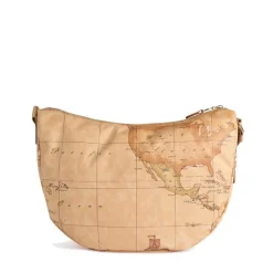 Mezzaluna Grande a Tracolla 1A Classe Alviero Martini linea Social Fusion Geo Classic e Cuoio LB99