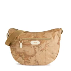 Mezzaluna Grande a Tracolla 1A Classe Alviero Martini linea Social Fusion Geo Classic e Avorio LB99