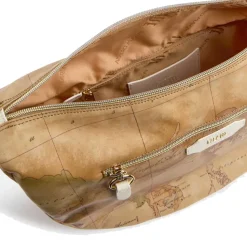 Mezzaluna Grande a Tracolla 1A Classe Alviero Martini linea Social Fusion Geo Classic e Avorio LB99