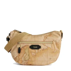 Mezzaluna Media a Tracolla 1A Classe Alviero Martini linea Social Fusion Geo Classic e Nero LB98