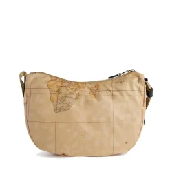 Mezzaluna Media a Tracolla 1A Classe Alviero Martini linea Social Fusion Geo Classic e Nero LB98