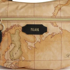 Mezzaluna Media a Tracolla 1A Classe Alviero Martini linea Social Fusion Geo Classic e Nero LB98