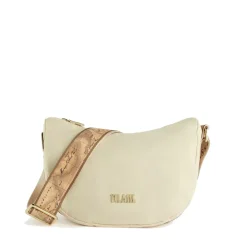 Mezzaluna Piccola a Tracolla 1A Classe Alviero Martini linea Nylon Eco Vibe Avorio GZ67