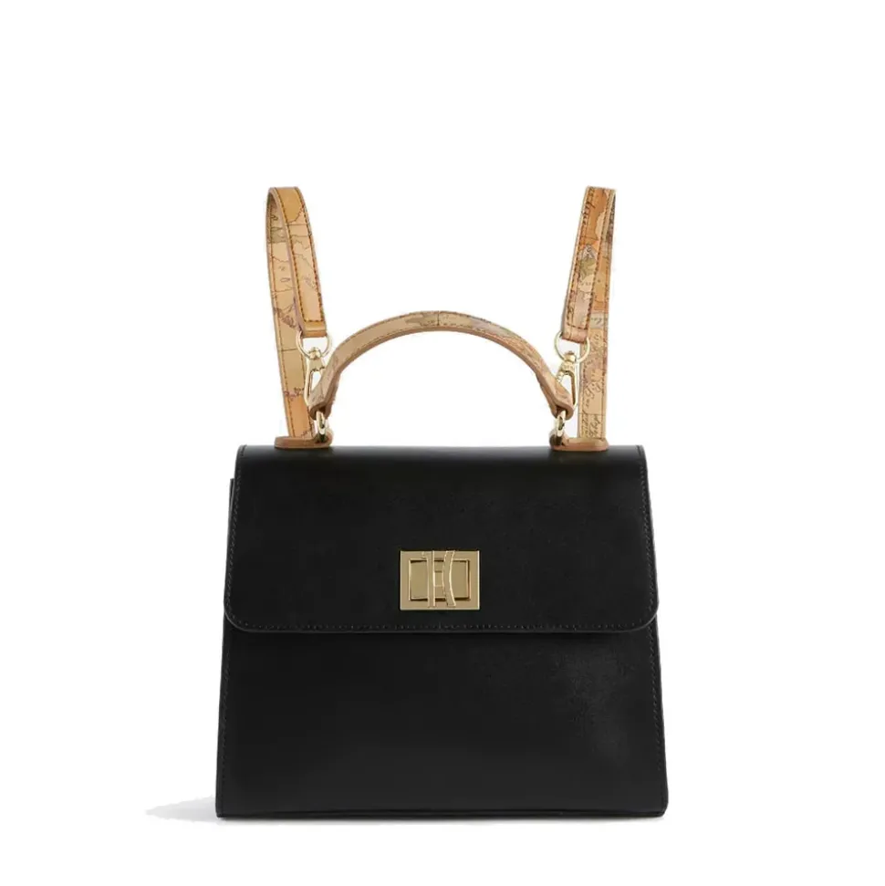 Mini Tote 1A Classe Alviero Martini linea Elegance Coast in Pelle Nera LC07