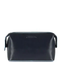 Necessaire PIQUADRO In Pelle Blu Linea Blue Square - BY3851B2