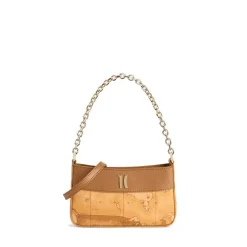 Pochette con Catena 1A Classe Alviero Martini linea Heritage Geo colore Geo Classic e Cuoio PO42
