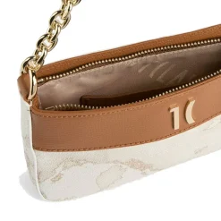 Pochette con Catena 1A Classe Alviero Martini linea Heritage Geo colore Geo White PO42
