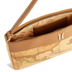 Pochette con Manichetto 1A Classe Alviero Martini linea Heritage Geo colore Geo Classic e Cuoio PO41