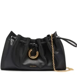 Pochette Donna COCCINELLE in Pelle Liscia Linea Isabella Colore Nero