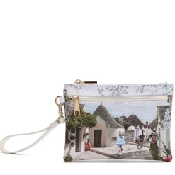 Pochette Donna con Zip Y NOT YES-342 Stampa Alice in Trulli