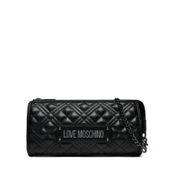 Pochette Donna LOVE MOSCHINO linea Quilted Nero con Logo Canna di Fucile