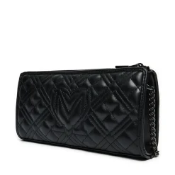 Pochette Donna LOVE MOSCHINO linea Quilted Nero con Logo Canna di Fucile