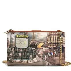 Pochette Donna Portacarte e Portatelefono Y Not Stampa Metrò Paris YES-456