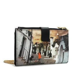 Pochette Donna Portacarte e Portatelefono Y Not Stampa Life in Trulli YES-456