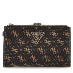 Pochette Donna Portacarte e Portatelefono GUESS linea Laurel Colore Brown Logo