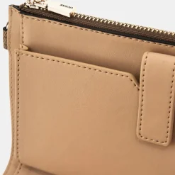 Pochette Donna Portacarte e Portatelefono GUESS linea Noreen Colore Latte Logo