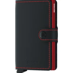 Porta Carte con Clip SECRID linea Matte in Pelle Black e Red con RFID