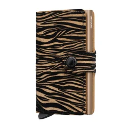 Porta Carte con Clip SECRID Miniwallet Zebra Beige con RFID