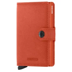 Porta Carte con Clip SECRID linea Original in Pelle Orange con RFID
