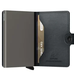 Porta Carte con Clip SECRID Miniwallet  linea Mirum Nero con RFID