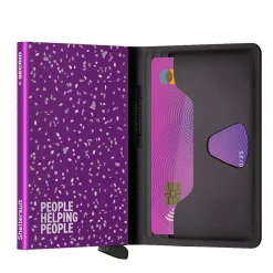 Porta Carte SECRID linea TPU colore Black-Fuchsia con RFID