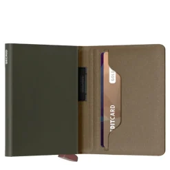 Porta Carte SECRID linea Liba colore Green Orange con RFID