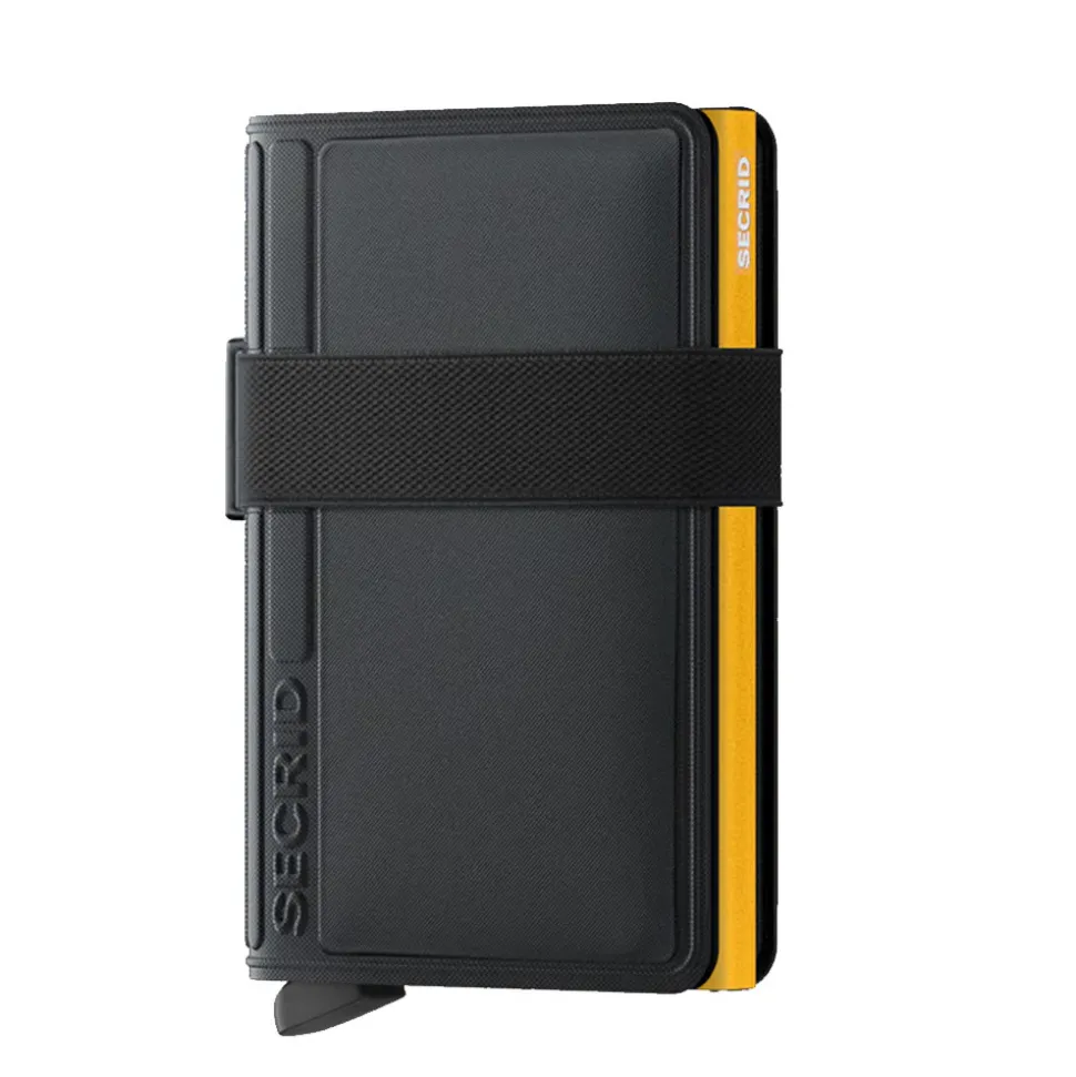 Porta Carte SECRID linea TPU colore Black-Ochre con RFID