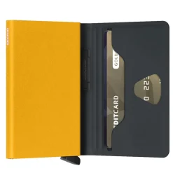 Porta Carte SECRID linea TPU colore Black-Ochre con RFID