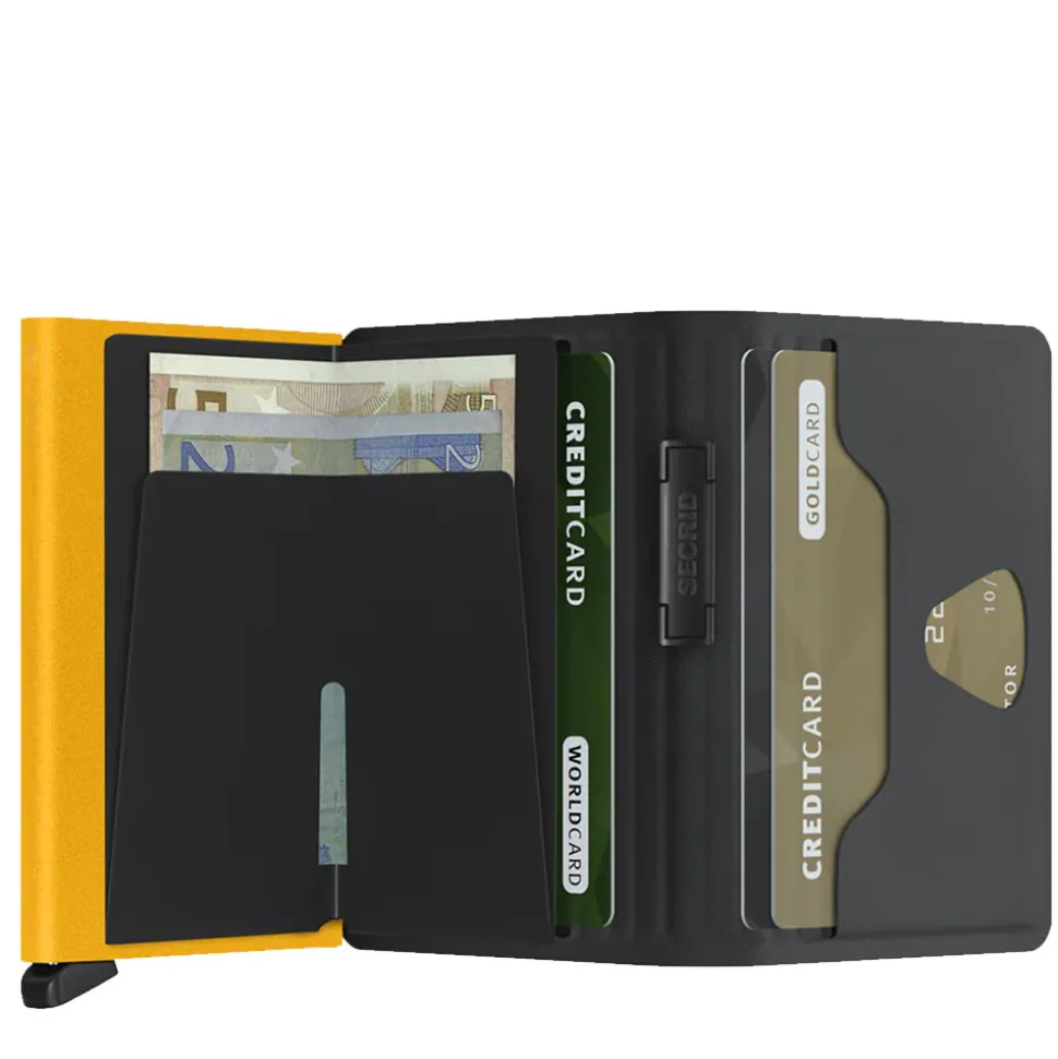 Porta Carte SECRID linea TPU colore Black-Ochre con RFID