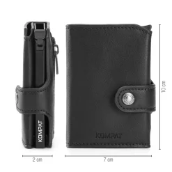 Portacarte KOMPAT linea Kompat X con RFID Colore Blu Jazz