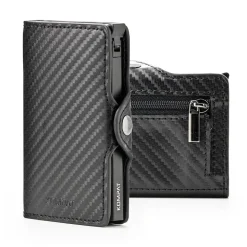 Portacarte KOMPAT linea Kompat S con RFID Colore Nero Carbon
