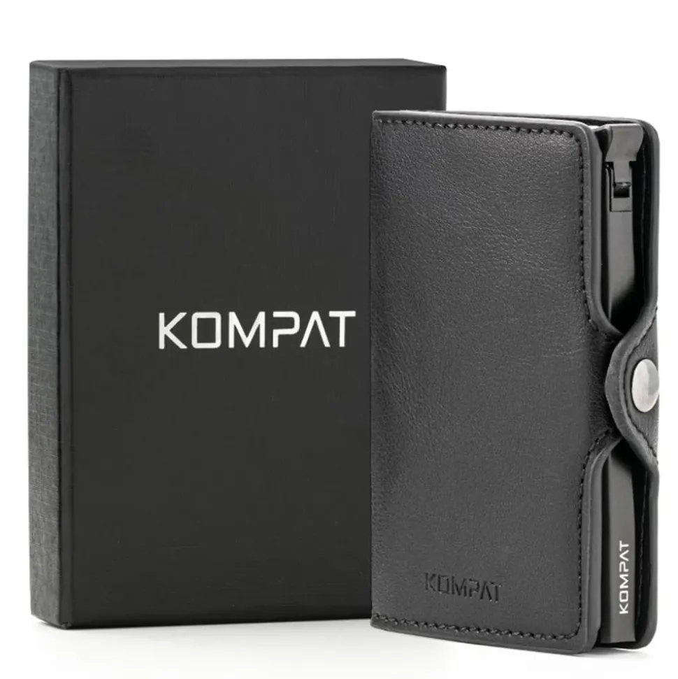 Portacarte KOMPAT linea Kompat S con RFID Colore Marrone Caffè