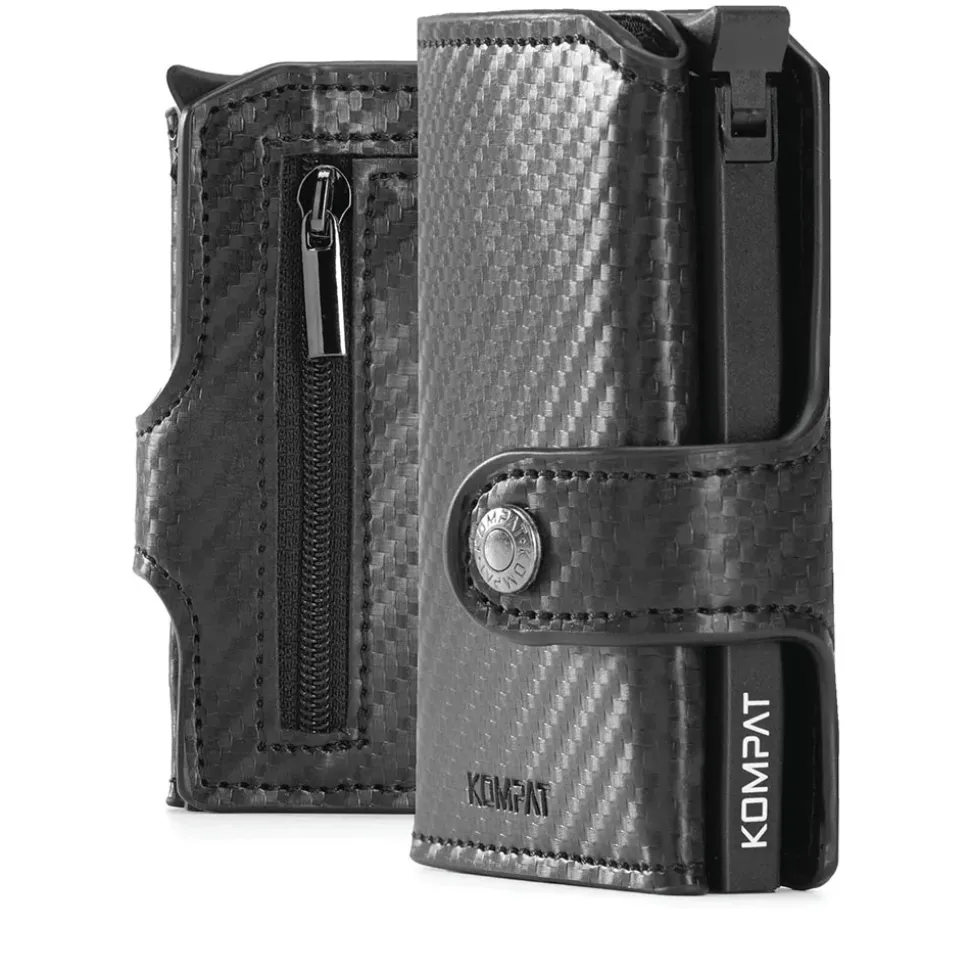 Portacarte KOMPAT linea Kompat X con RFID Colore Nero Carbon