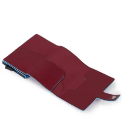 Portacarte PIQUADRO in Pelle e Alluminio con RFID in Pelle Colore Rosso - PP5649B2RBLR