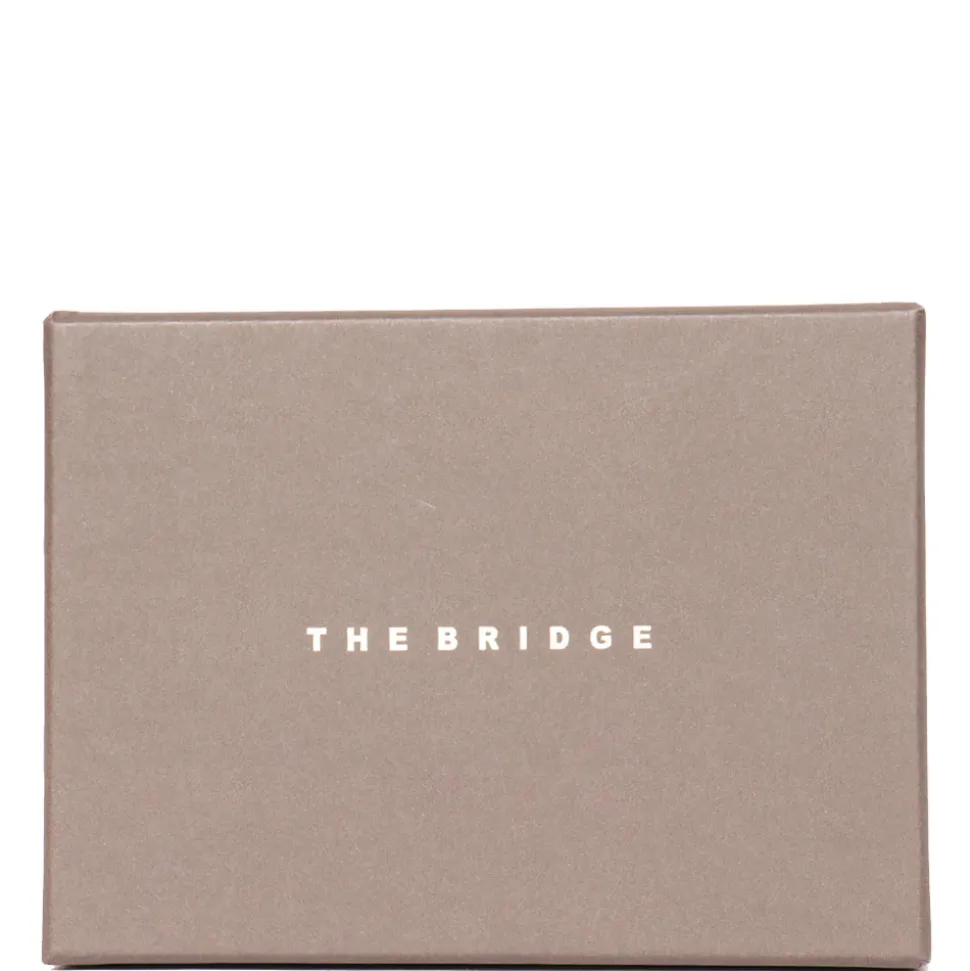 Portafoglio con Portamonete THE BRIDGE In Pelle Marrone linea Story Made in Italy