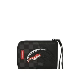 Portafoglio con Zip SPRAYGROUND stampa Unfinished Shark