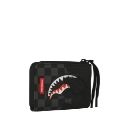 Portafoglio con Zip SPRAYGROUND stampa Unfinished Shark