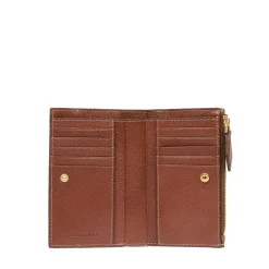 Portafoglio Donna con Bottone THE BRIDGE linea Gemma in Pelle Marrone