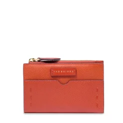 Portafoglio Donna con Bottone THE BRIDGE linea Gemma in Pelle Arancio Bruciato