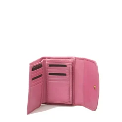 Portafoglio Donna con Bottone THE BRIDGE linea Bettina in Pelle Rosa Lipstick