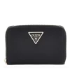 Portafoglio Donna GUESS Chiuso con Zip Linea Laurel Colore Nero Misura Media - BG8500140