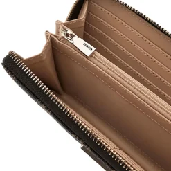 Portafoglio Donna GUESS Chiuso con Zip Linea Laurel colore Mocha Logo