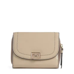 Portafoglio Donna Medio con Bottone THE BRIDGE linea Federica in Pelle color Burro