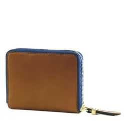 Portafoglio Donna Medio Zip Around THE BRIDGE linea Chiara in Pelle Cognac