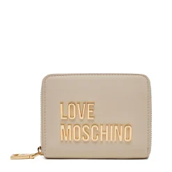 Portafoglio Donna Piccolo Zip Around LOVE MOSCHINO linea Bold Love Avorio