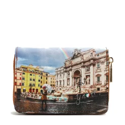 Portafoglio Donna Piccolo Y NOT YES-362 Stampa Rainbow Rome