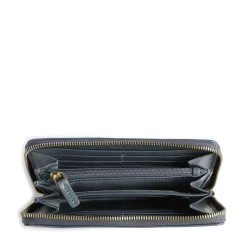 Portafoglio Donna Zip Around THE BRIDGE linea Story in Pelle Ceruleo